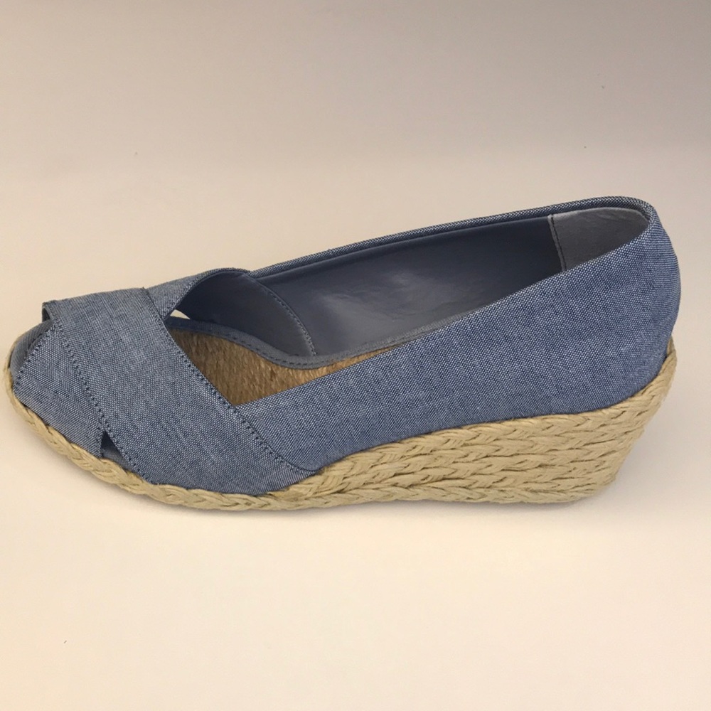 Ralph Lauren Blue Chambray Espadrilles